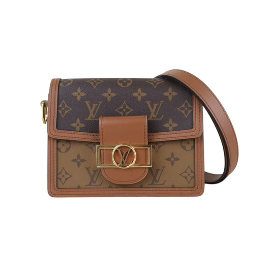 Include Entrupy Certificate of Authenticity｜Very Good ( Rank A) ｜LV Monogram Reverse Dauphine PM Shoulder Bag  IC Chips Model｜S26081702