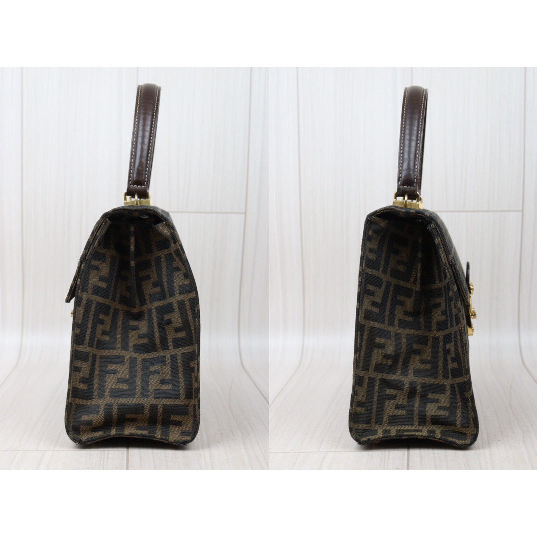 Good ( Rank AB) ｜ FENDI Zucca HandBag With Shoulderstrap｜24053020