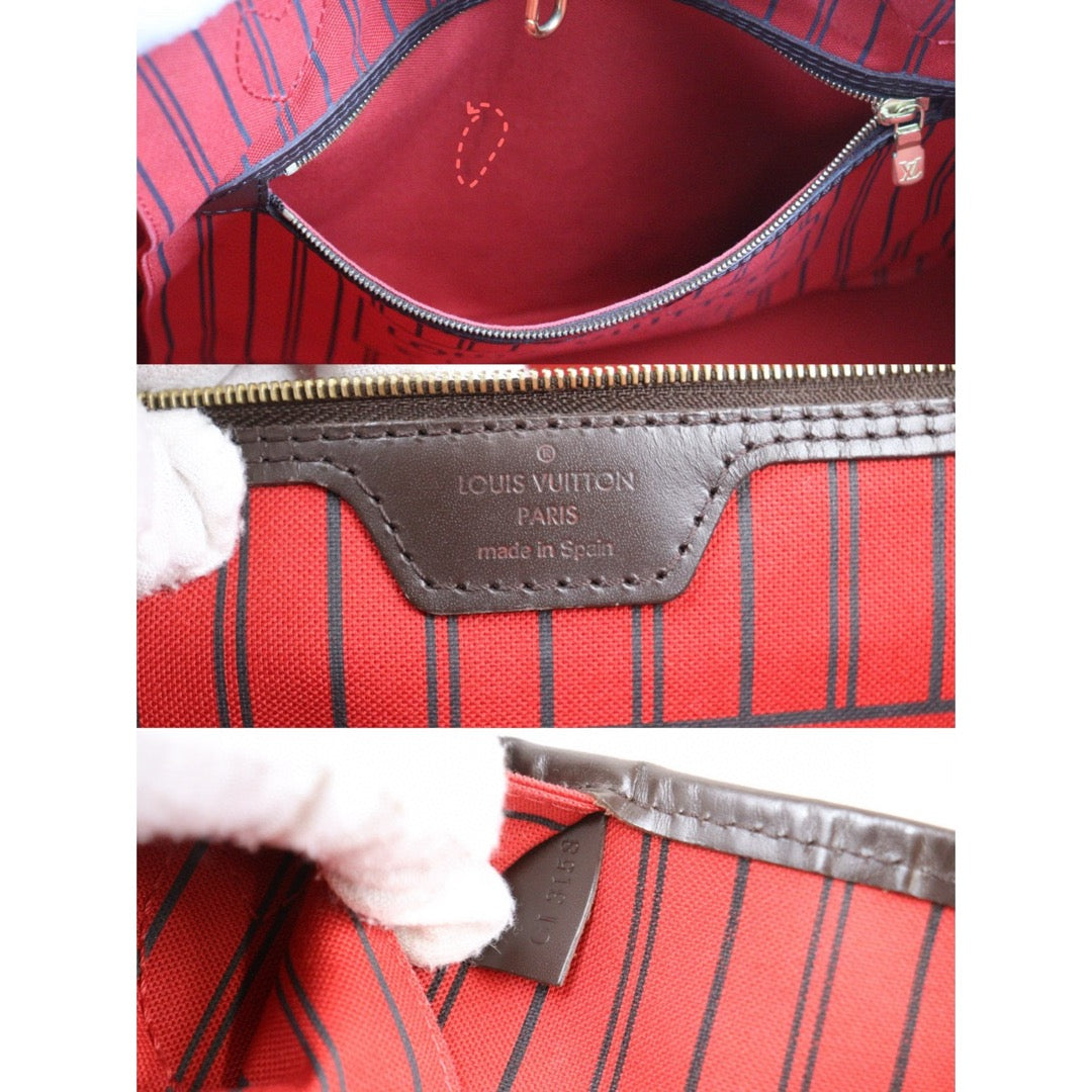 Good ( Rank AB)｜ LV Damier Neverfull MM Shoulder Bag With Pouch｜25022606