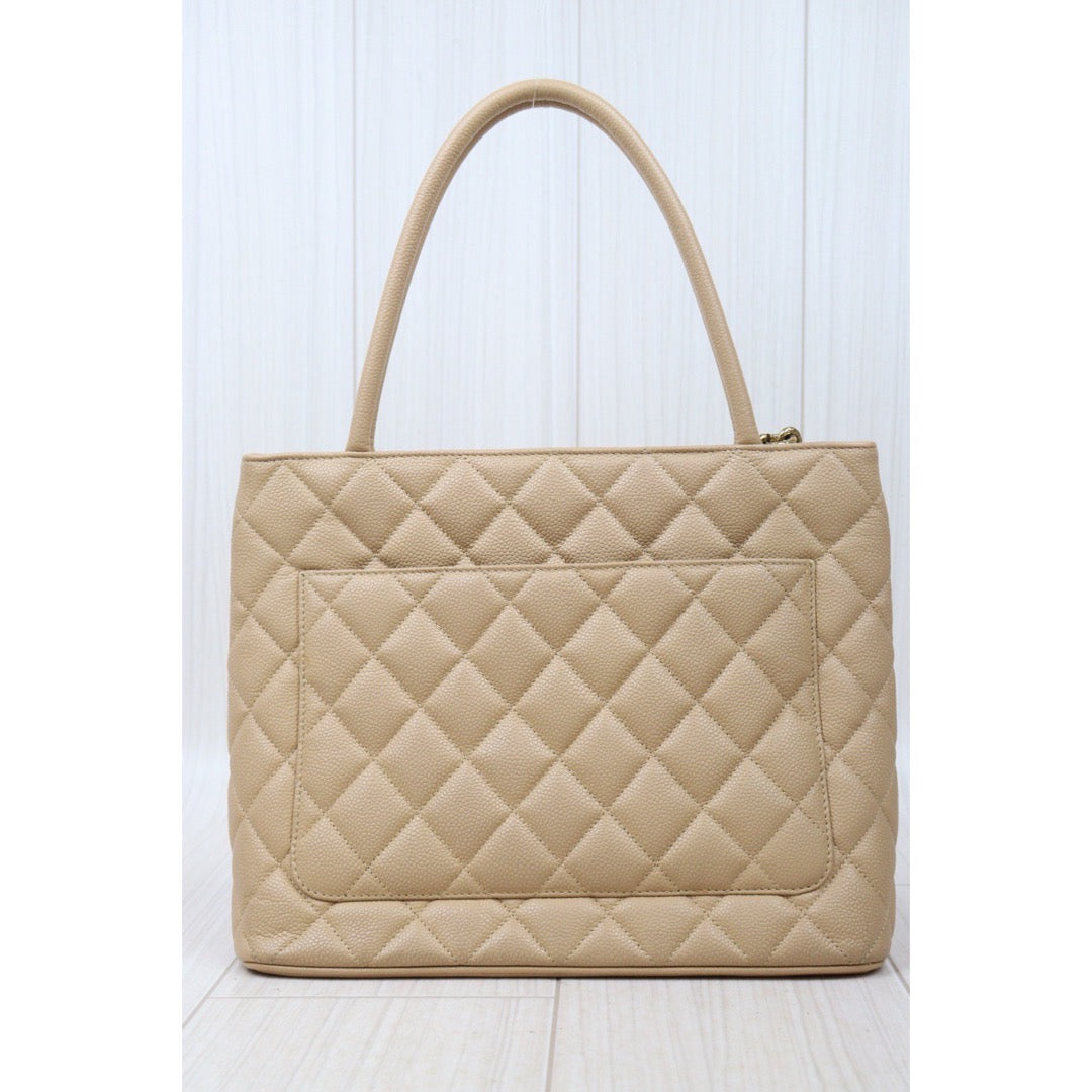 Rank A｜ CHANEL Caviar Skin Leather Calf Leather Tote Bag Made In 2002～2003Year｜24060309