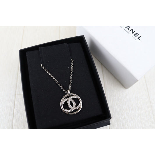 Very Good ( Rank A)｜ CHANEL Coco Mark Rhinestone Chocker Necklace｜H25011308