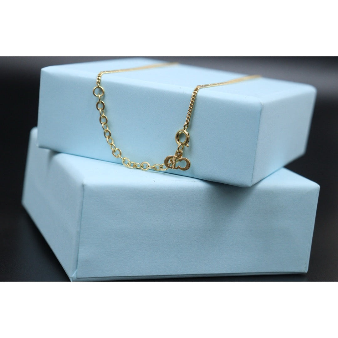 Very Good ( Rank A) ｜ Dior CD Rhinestone Necklace ｜V25110616
