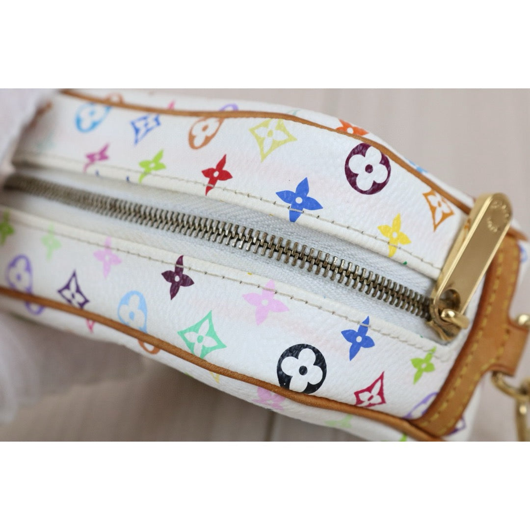 Good ( Rank AB)｜ LV Multi Monogram Truthwapiti  Canvas Pouch White｜X24120601