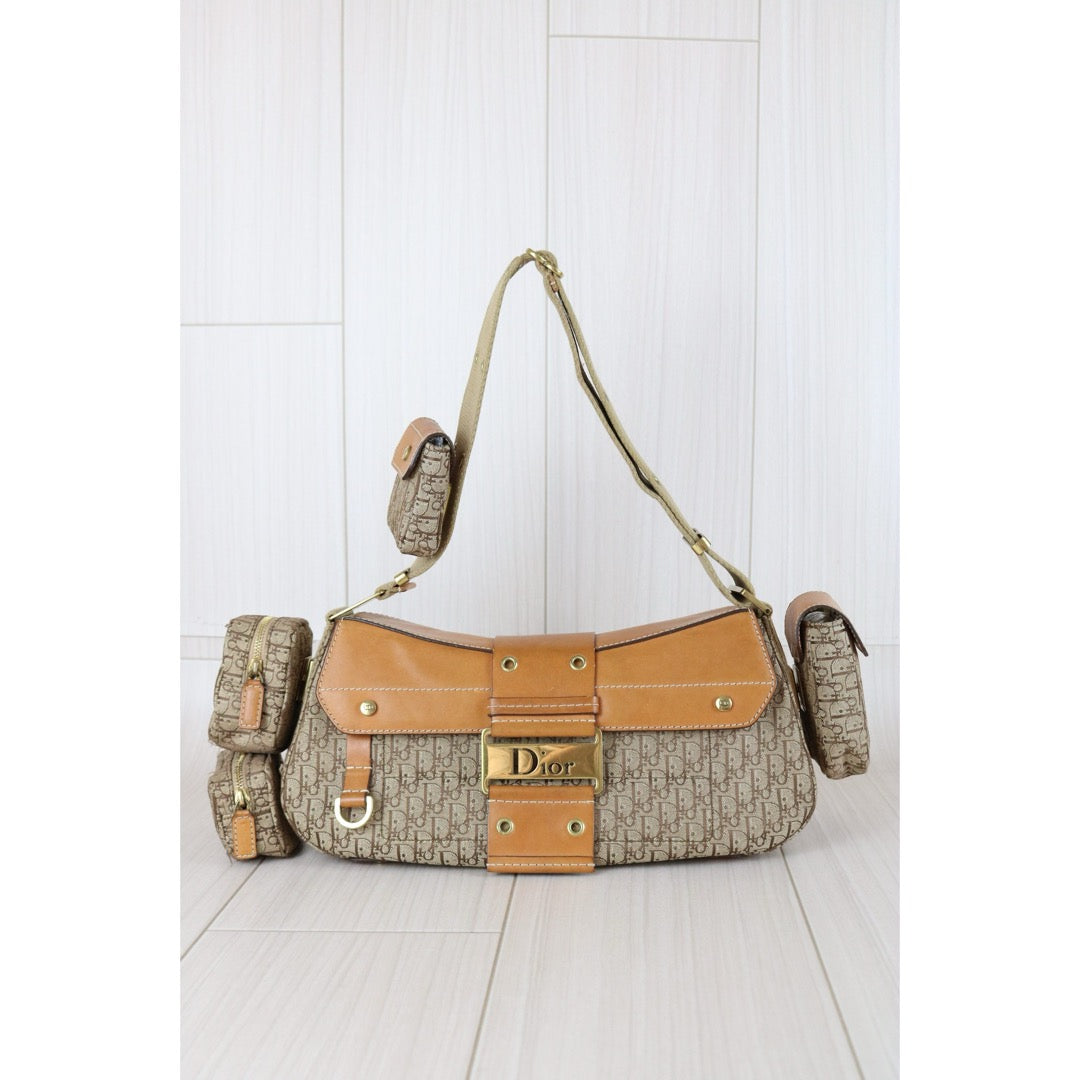 Good ( Rank AB)｜ Dior Punk Canvas Khaki Shoulder Bag ｜S25120401