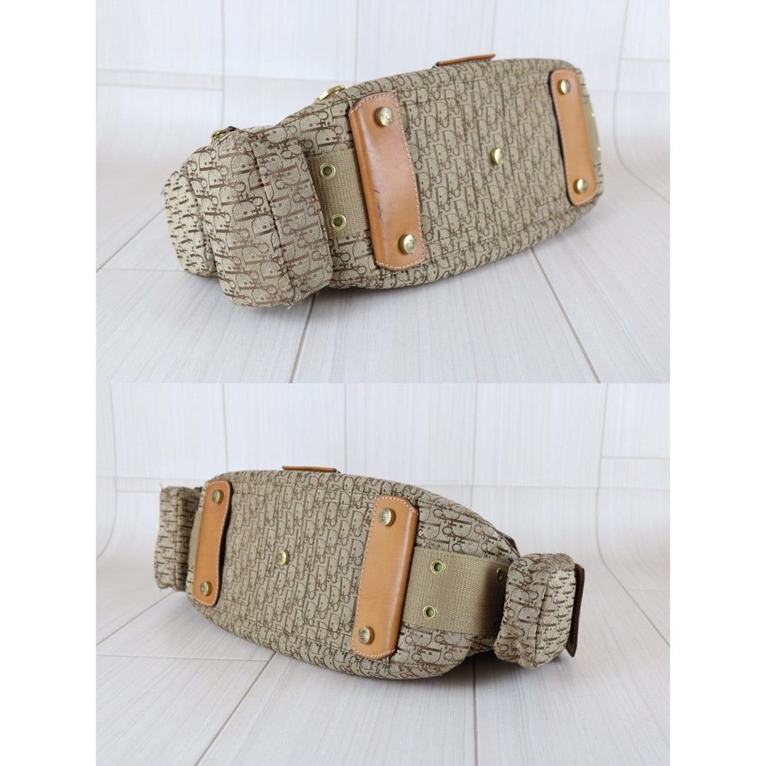 Good ( Rank AB)｜ Dior Punk Canvas Khaki Shoulder Bag ｜S25120401