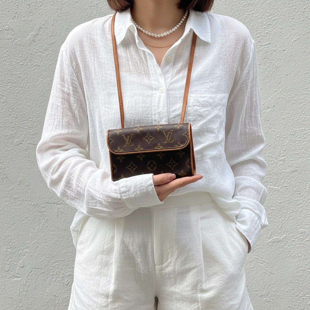 Include Entrupy Certificate of Authenticity｜Very Good ( Rank A)｜ Louis Vuitton Monogram Florentine Waist Bag ｜26051404