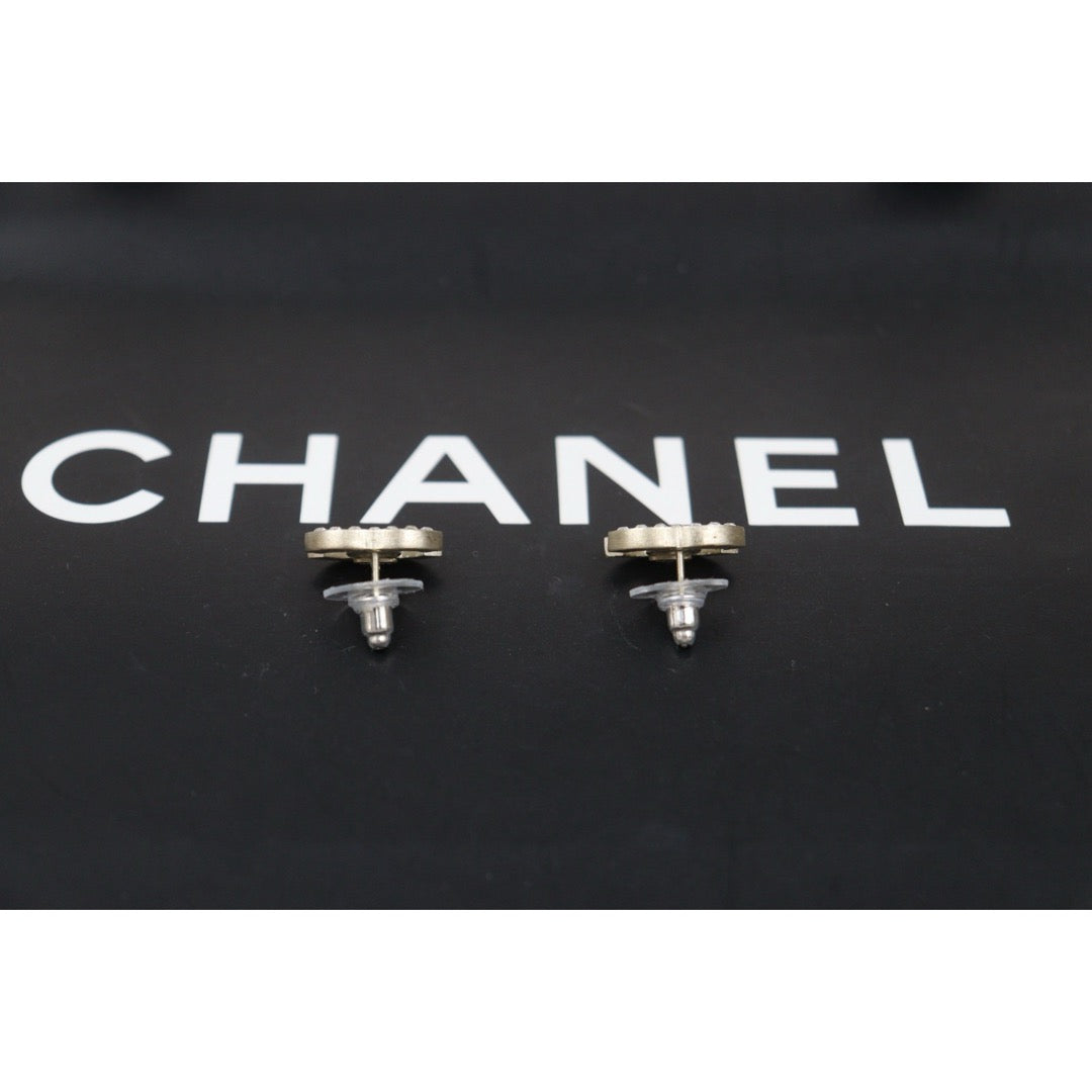Very Good ( Rank A) ｜ CHANEL 06P Coco Mark  Rhinestone Earrings Made In 2006Year ｜V26010913