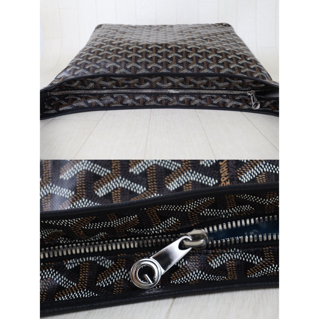 Include Entrupy Certificate of Authenticity｜Very Good ( Rank A)｜ Goyard Boheme Hobo Black｜S26022615