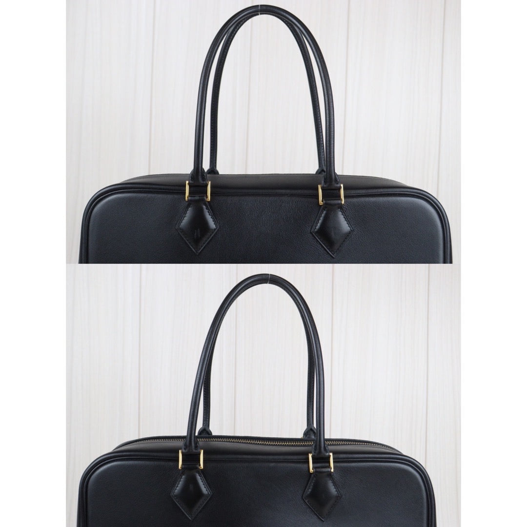 Rank A｜ HERMES Plume 32 HandBag Black ◽︎C Stamp｜V23080102