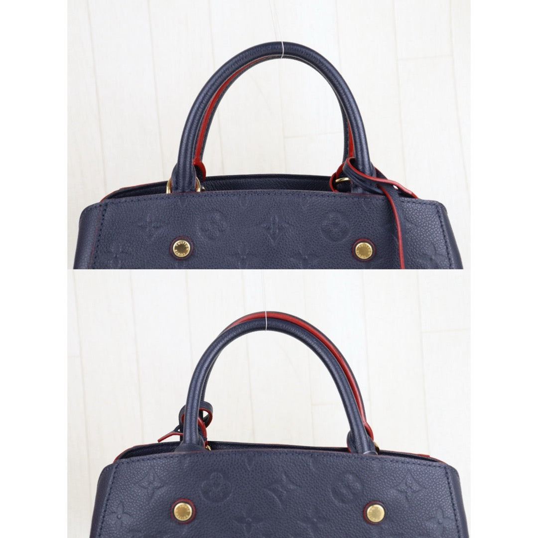 Very Good ( Rank A) ｜LV Monogram Montaigne BB Hand Bag Blue Shoulder Bag｜S25092804