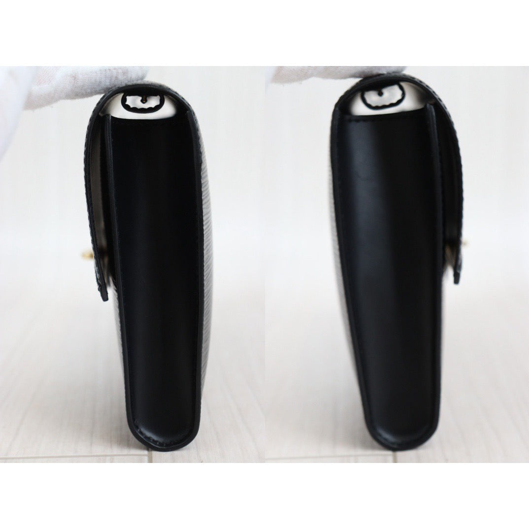 Rank AB｜ LV Epi Shoulder Bag Black｜24011903