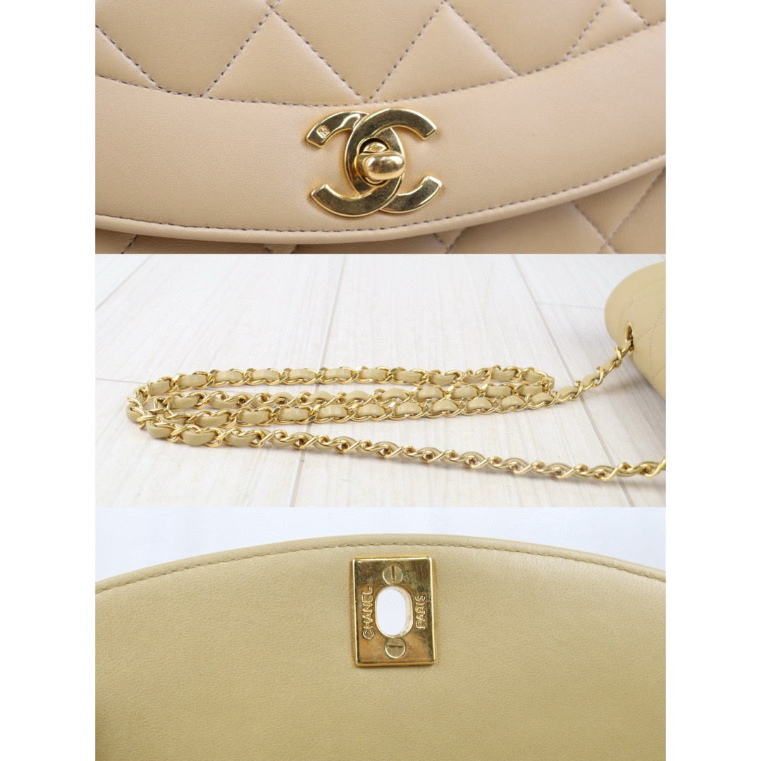 Good ( Rank AB)
｜ CHANEL Matrasse Diana 22 Lamb Skin  Chain Bag Made in 1991-1994Year｜W24082802