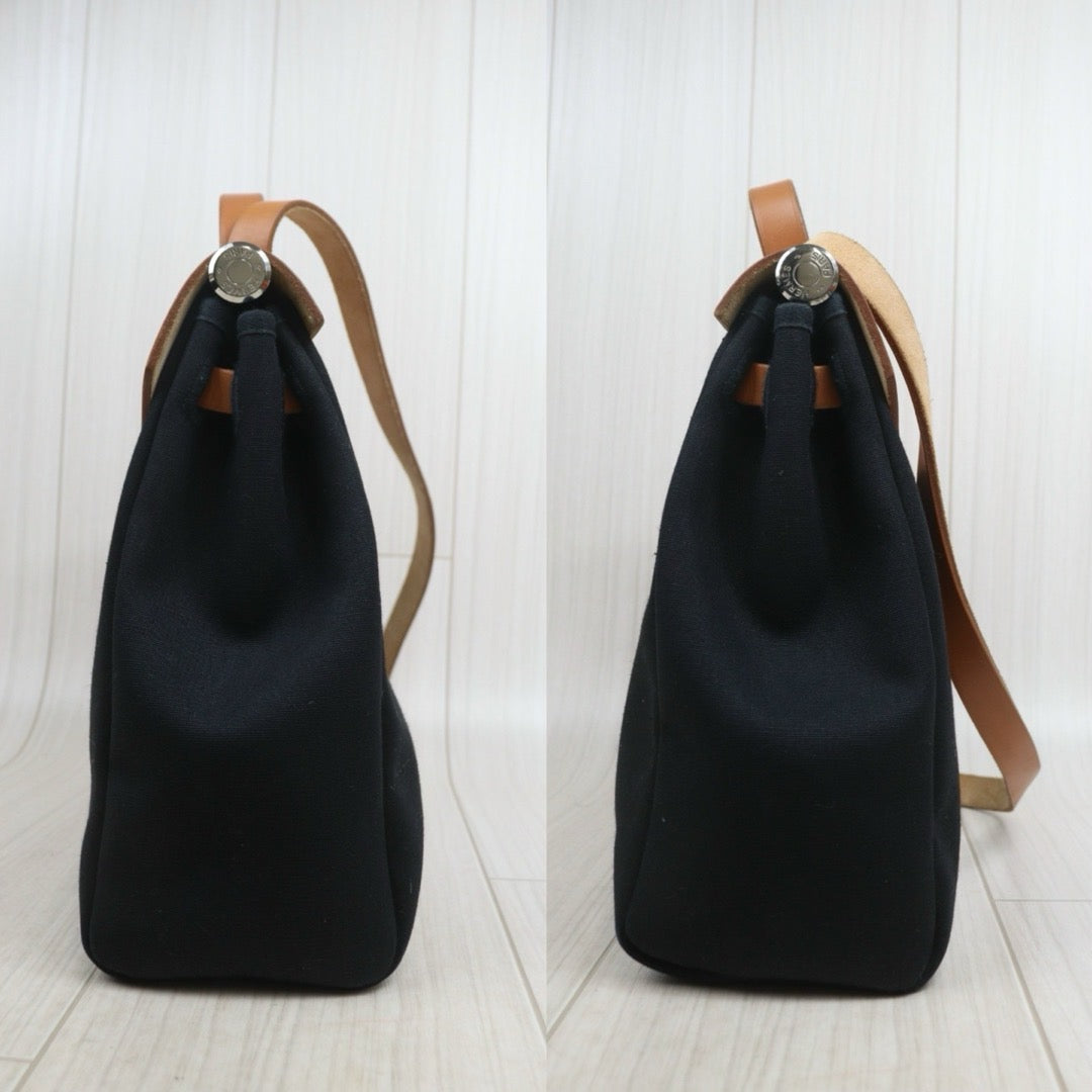 Include Entrupy Certificate of Authenticity｜Good ( Rank AB)｜ HERMES Herbag PM  Shoulder Bag□E Stamp Made in 2017 Year ｜26082001
