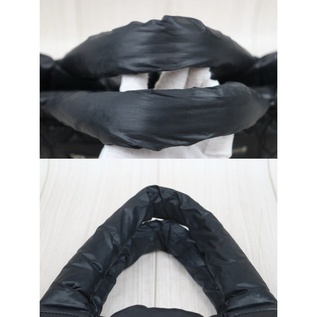 Good ( Rank AB)｜ CHANEL COCO On Down Tote Bag PM Black Made in 2010-2011Year ｜25082707