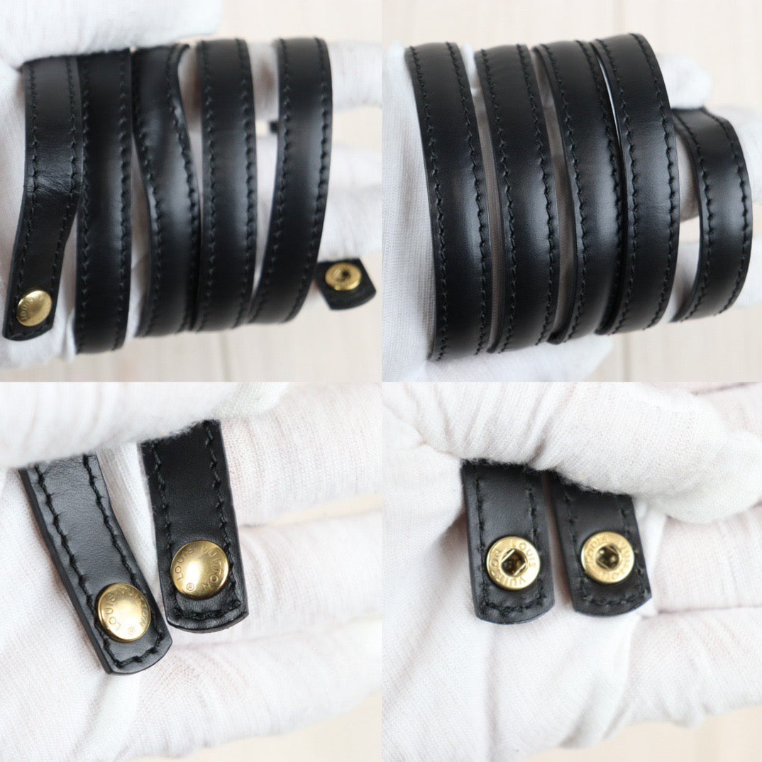 Rank AB｜ LV Epi Shoulder Bag Black｜24011903