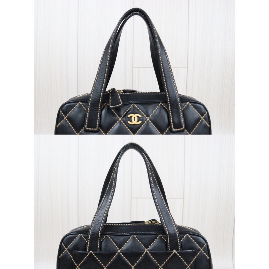 Rank AB｜ CHANEL Calf Leather Hand Bag Made In 2003～2004Year｜24011211