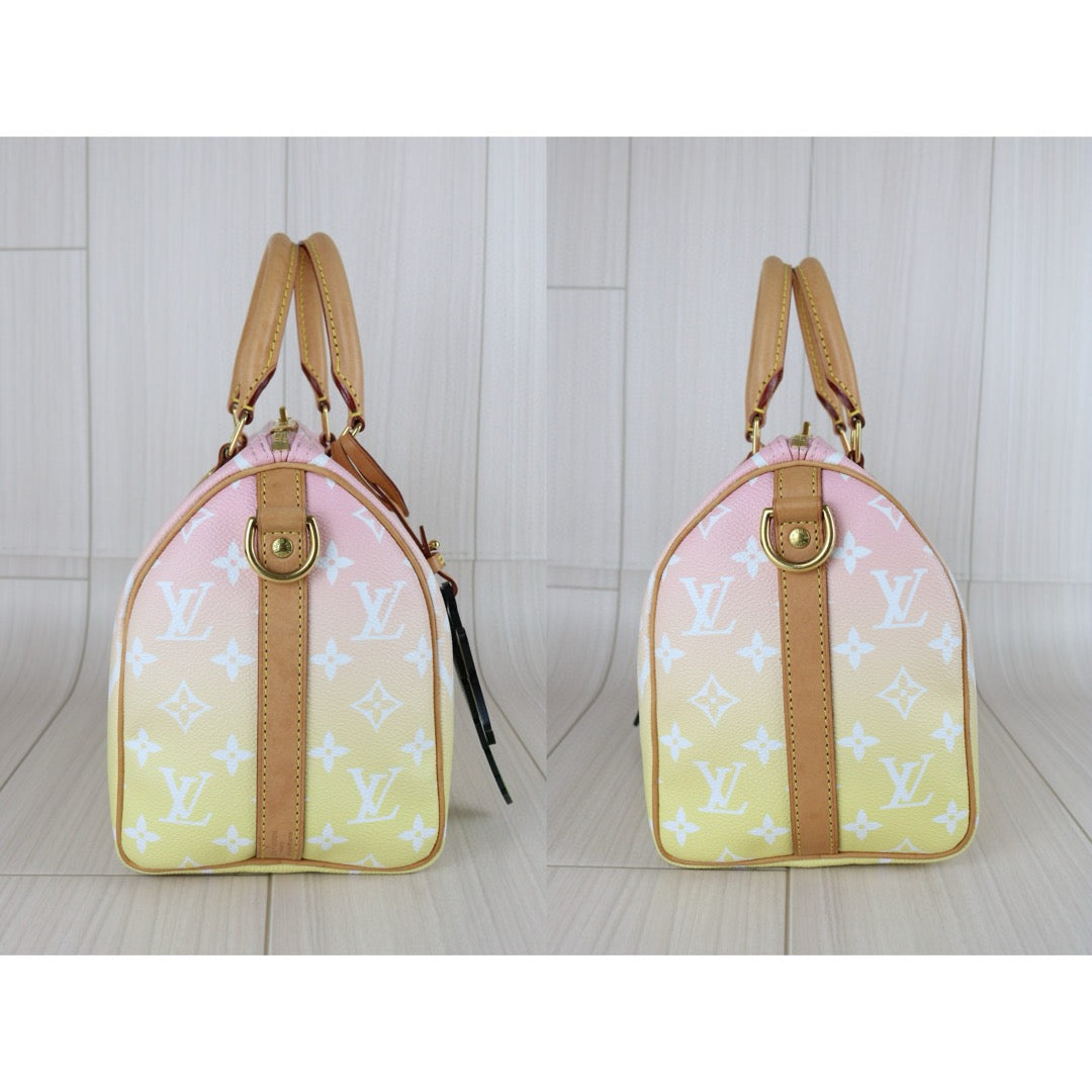 Good ( Rank AB)｜LV Monogram speedy25 Gradient color Limited edition Handbag WithShoulder Bag｜Counter Price ￥306,900JPY（Discontinued）｜B25030105