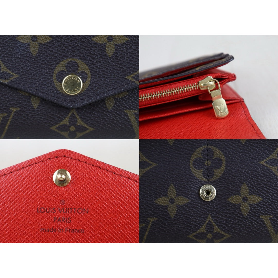 Include Entrupy Certificate of Authenticity｜Very Good ( Rank A)｜ Louis Vuitton Monogram Emilie Long Wallet ｜S26072513