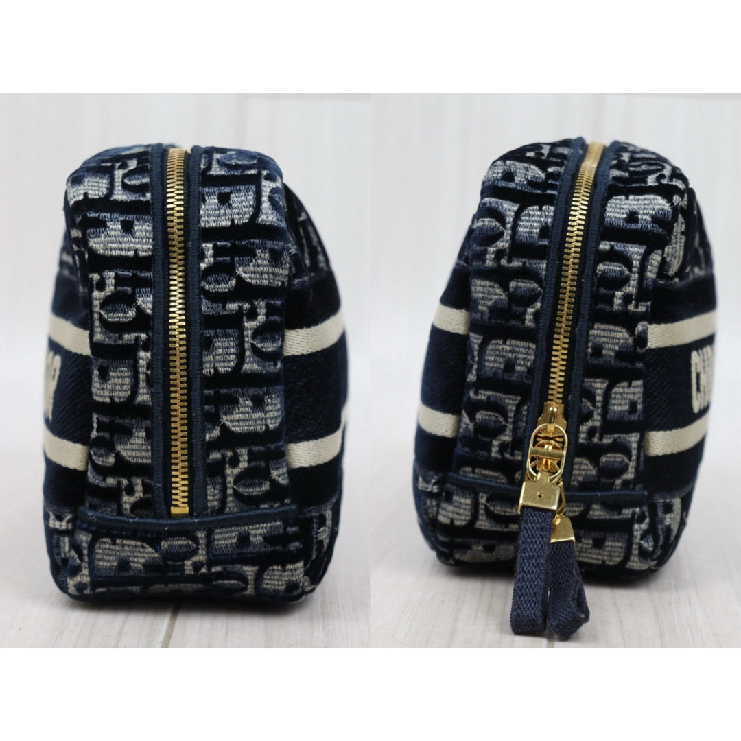 Very Good ( Rank A)｜Dior Travel Oblique Cosmetic Pouch ｜S25071015