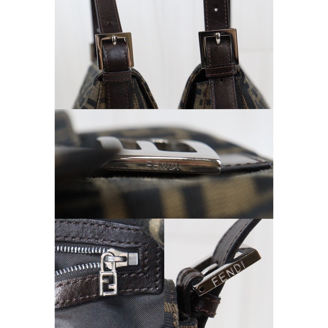 Rank A｜ FENDI Zucca Mamma Baguette Shoulder Bag ｜24030727