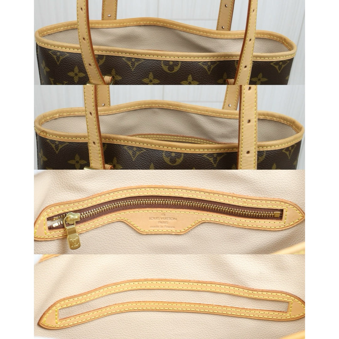 Include Entrupy Certificate of Authenticity｜Very Good ( Rank A)｜ Louis Vuitton  Monogram Petit Bucket GM Tote Bag With Pouch｜26070314