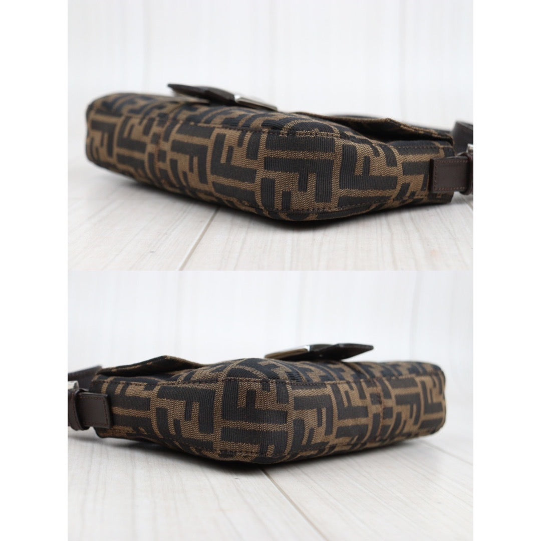 Rank A｜ FENDI Zucca Mamma Baguette Shoulder Bag ｜23111511