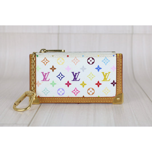 Good ( Rank AB)｜ LV Takashi Murakam Multi Monogram Pochette Cre｜W25012706