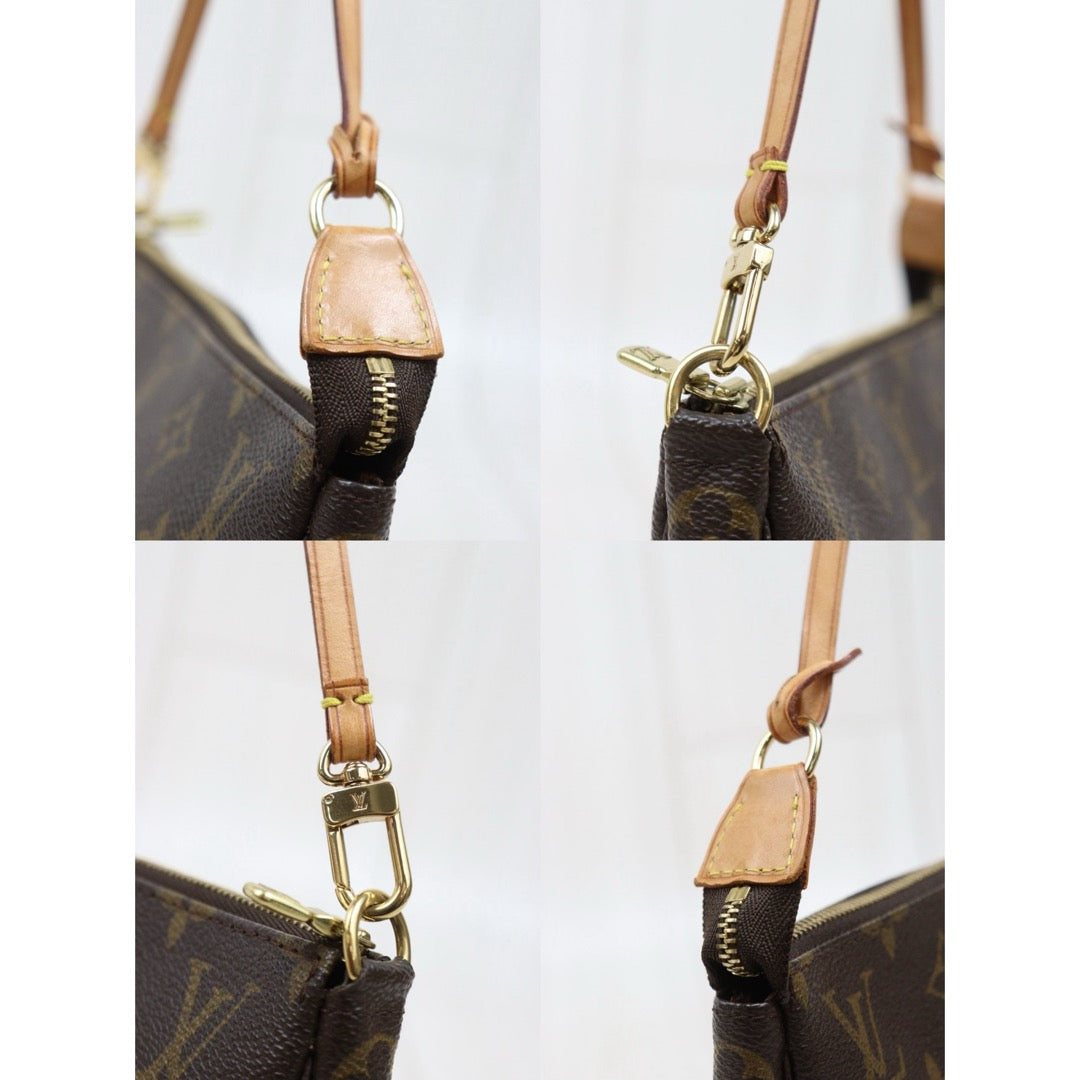 Include Entrupy Certificate of Authenticity｜Good ( Rank AB)｜Louis Vuitton Monogram Pochette Accessoires ｜26040806