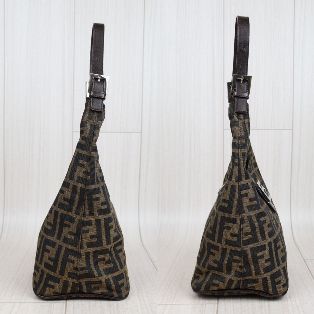 Rank A｜ FENDI Zucca Mamma Shoulder Bag ｜23113001