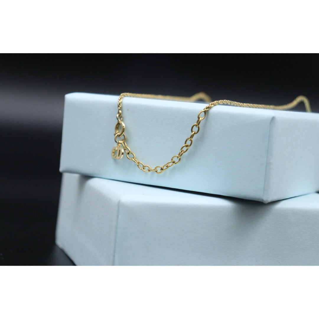 Good ( Rank AB) ｜ Dior Heart Rhinestone Necklace ｜V25071016