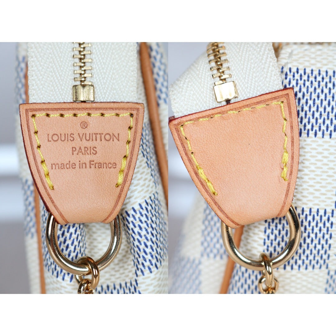 Rank A ｜LV Damier Azur Eva Shoulder Bag ｜S24052703