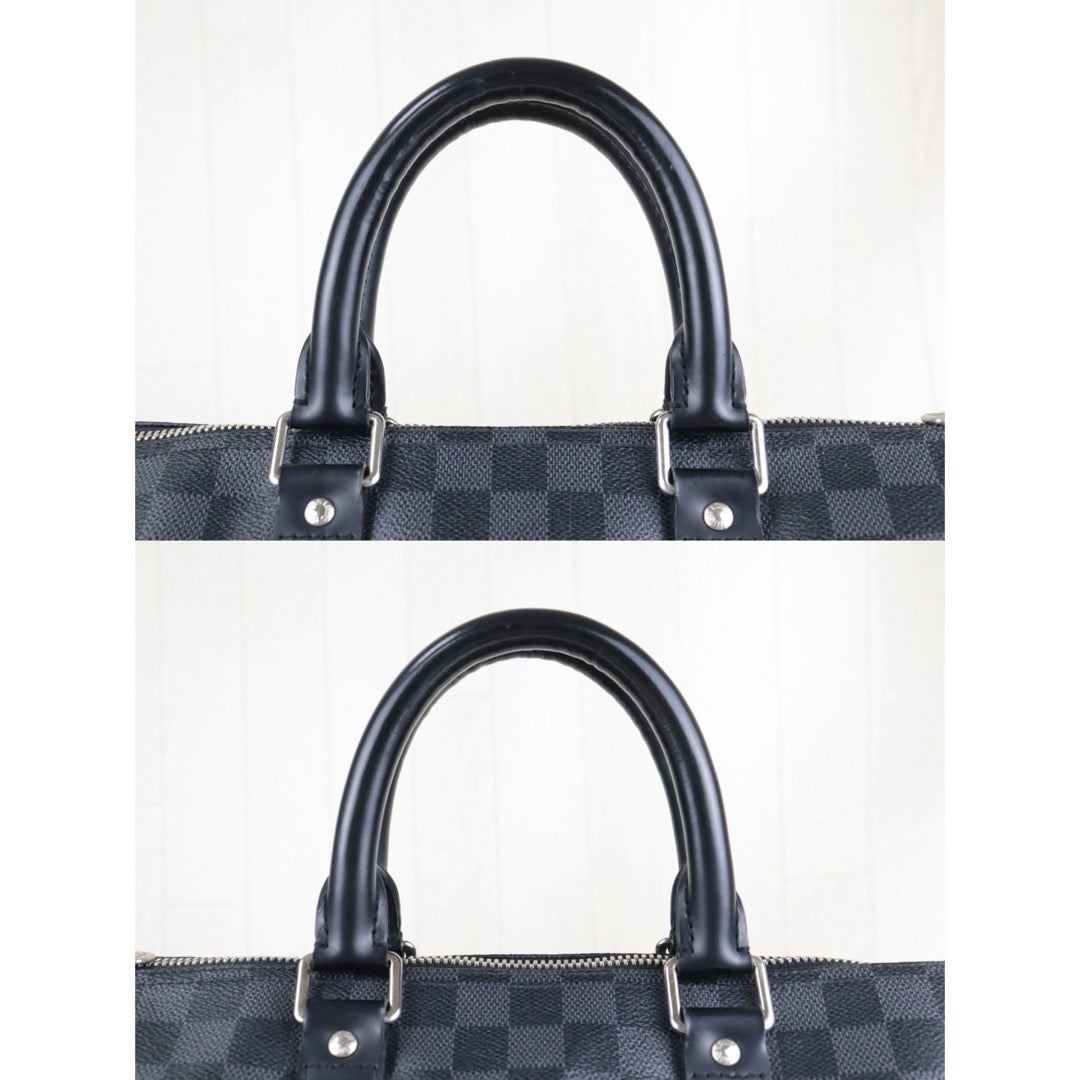 Include Entrupy Certificate of Authenticity｜Good ( Rank AB)｜ Louis Vuitton Damier Keepall 45 Hand Bag With Shoulder Strap｜S26090732