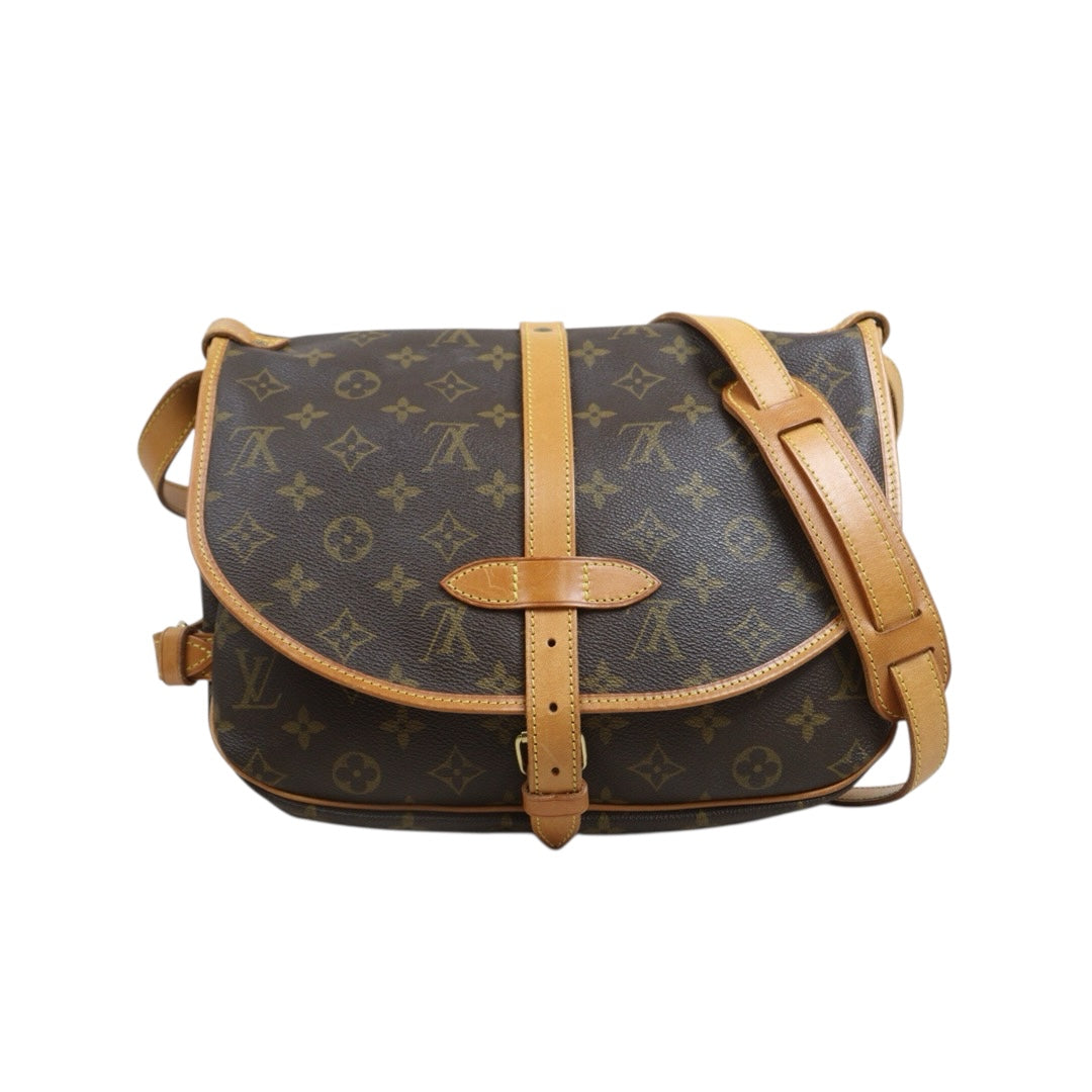 Include Entrupy Certificate of Authenticity｜Good ( Rank AB) ｜ Louis Vuitton Monogram Saumur 30 Shoulder Bag｜26093003