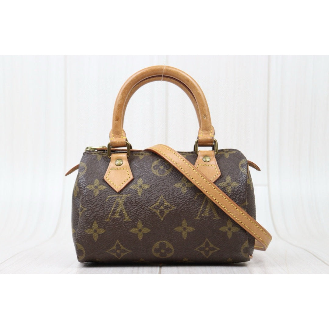 Good ( Rank AB)｜ LV Monogram Mini Speedy Handbag With Shoulderstrap｜V24121914
