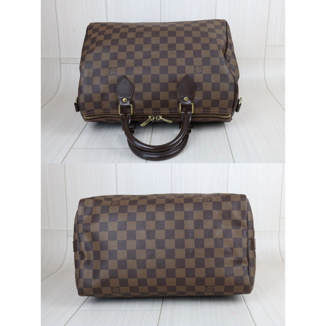 Include Entrupy Certificate of Authenticity｜Good ( Rank AB)｜ Louis Vuitton Damier Speedy 30 Hand Bag With Shoulder Strap｜S26090408