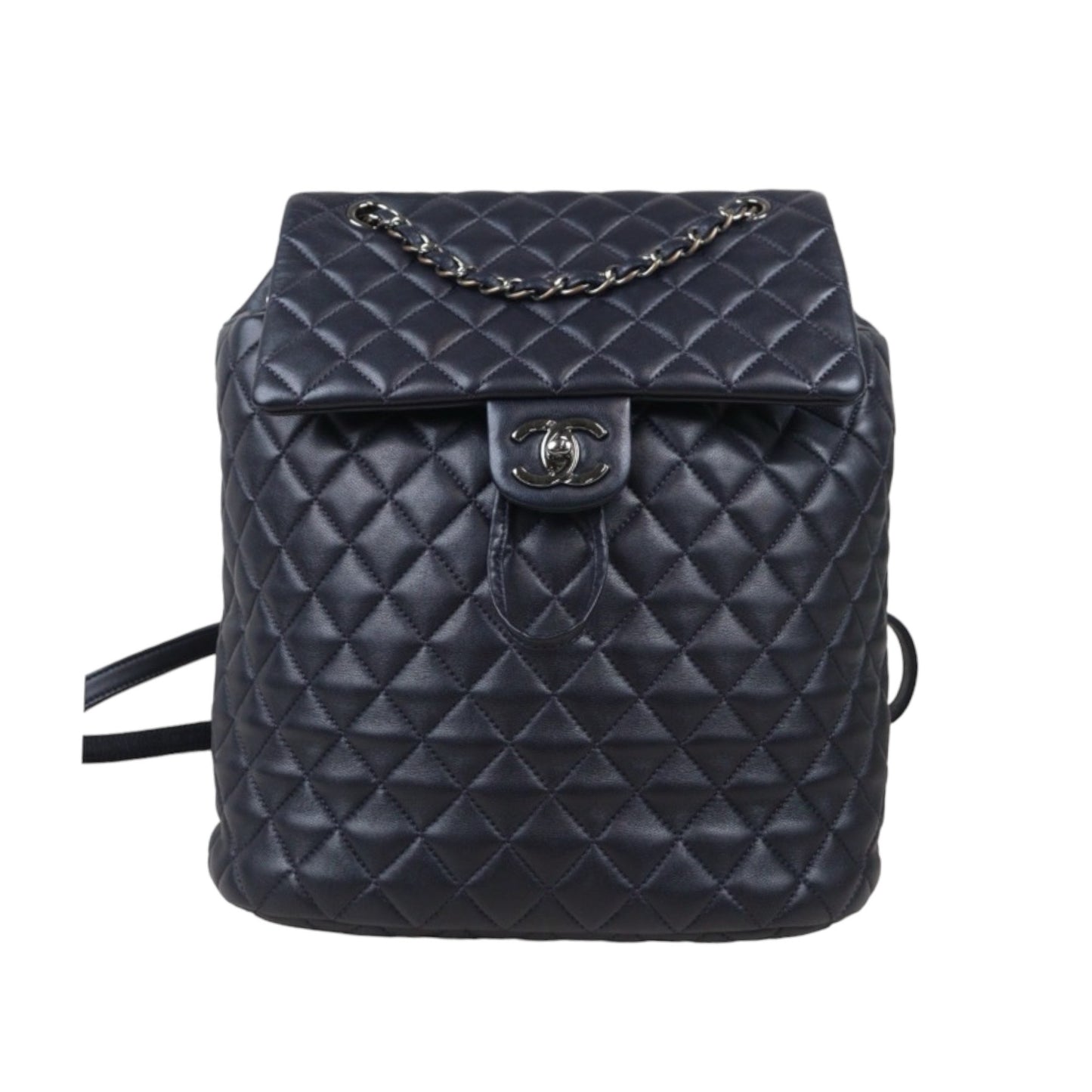 Very Good ( Rank A) ｜CHANEL Matrasse Lamb Skin Backpack Navy Close To Black Made in 2017 Year｜S24071433