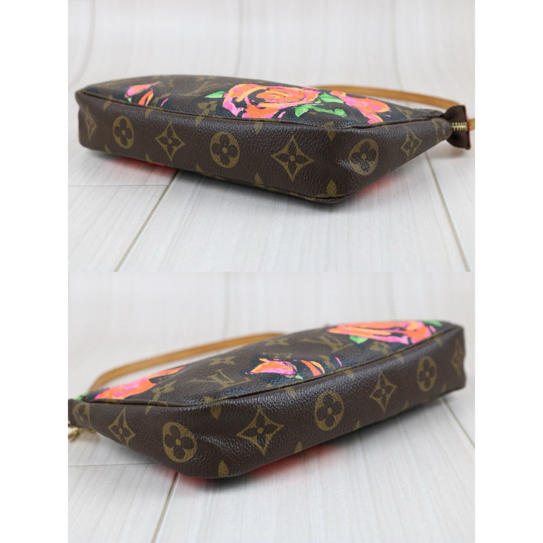 Good ( Rank AB)｜ LV Stephen Sprouse   Rose Monogram Pochette Accessoires ｜S24101109