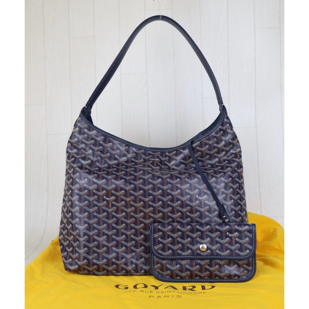 Very Good ( Rank A) ｜ Goyard Boheme Hobo Shoulder Bag Navy Blue｜S25032512