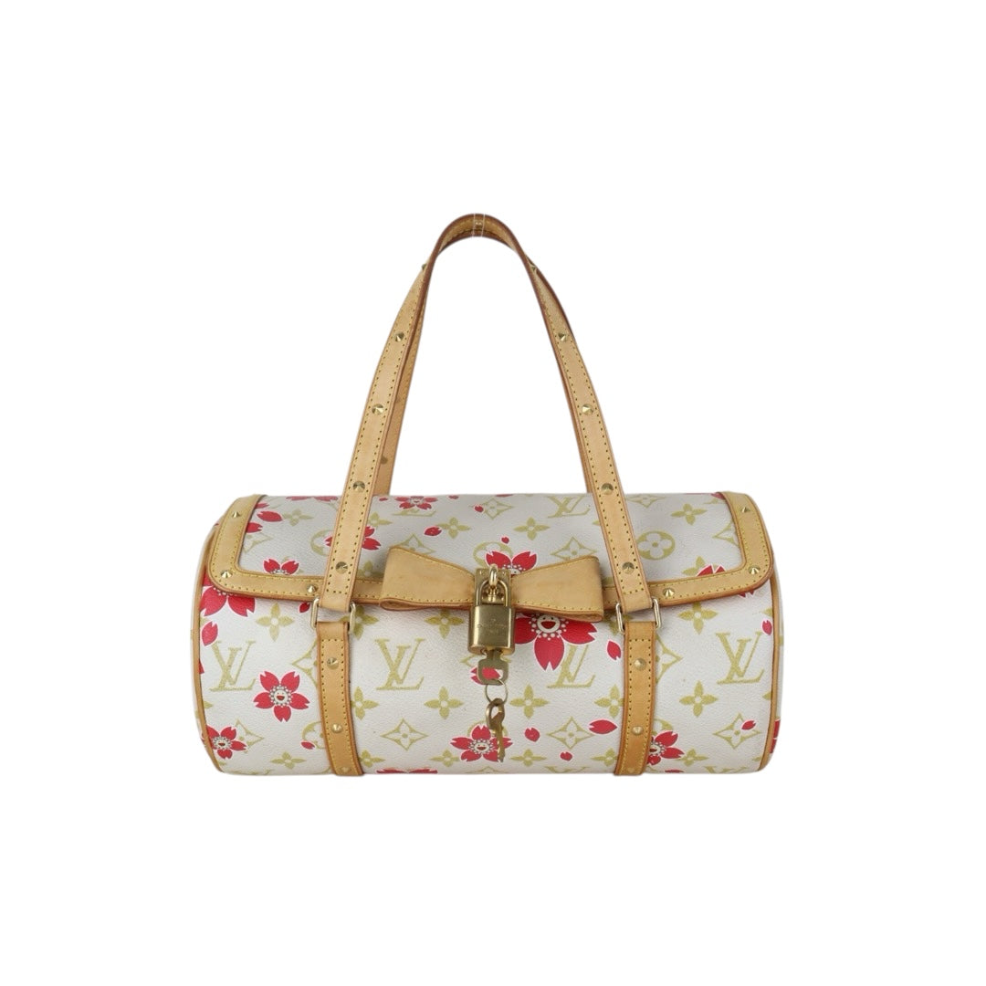 Include Entrupy Certificate of Authenticity｜Good ( Rank AB)｜Louis Vuitton Takashi Murakam Monogram Cherry Blossom Papillon Hand Bag｜Z26091507