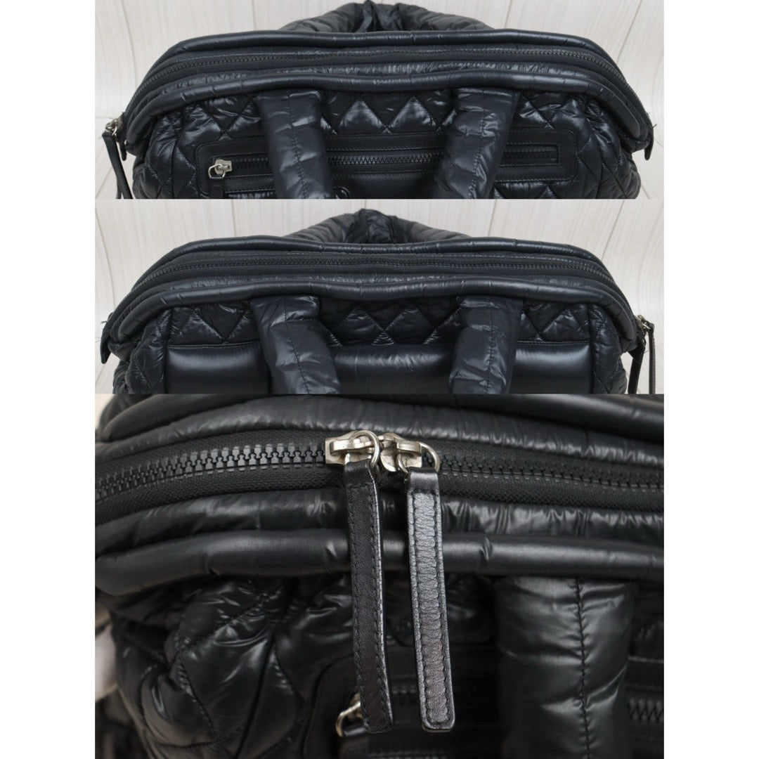 Good ( Rank AB)｜ CHANEL COCOON Down Tote Hand Bag  Black Made in 2010-2011Year ｜25102106