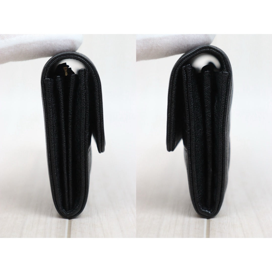 Very Good ( Rank A)｜CHANEL Leboy Caviar Skin Black Long Wallet Made In 2019Year｜25112809