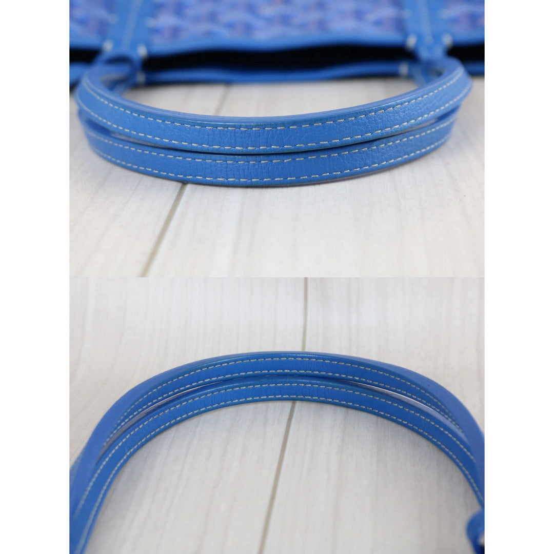 Include Entrupy Certificate of Authenticity｜Good ( Rank AB)｜ Goyard Anjou Mini Tote Bag Blue｜X26051706