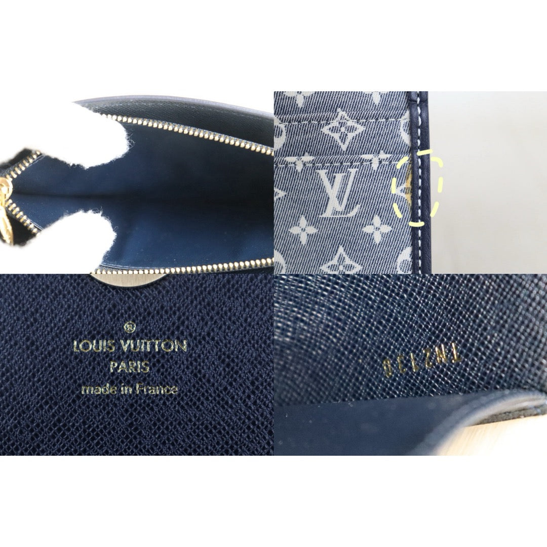Include Entrupy Certificate of Authenticity｜Very Good ( Rank A)｜ Louis Vuitton Monogram Ldylle Portefeuille Sarah Long Wallet Encre｜Z26091509