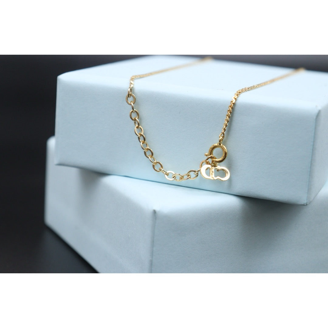 Very Good ( Rank A) ｜ Dior CD Rhinestone Necklace ｜25061222