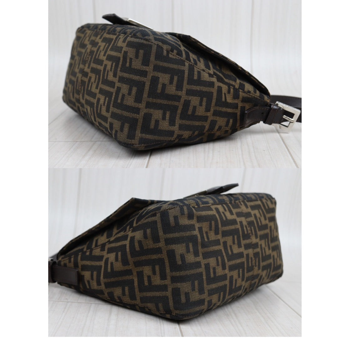 Rank A｜ FENDI Zucca Mamma Baguette Shoulder Bag ｜23112315
