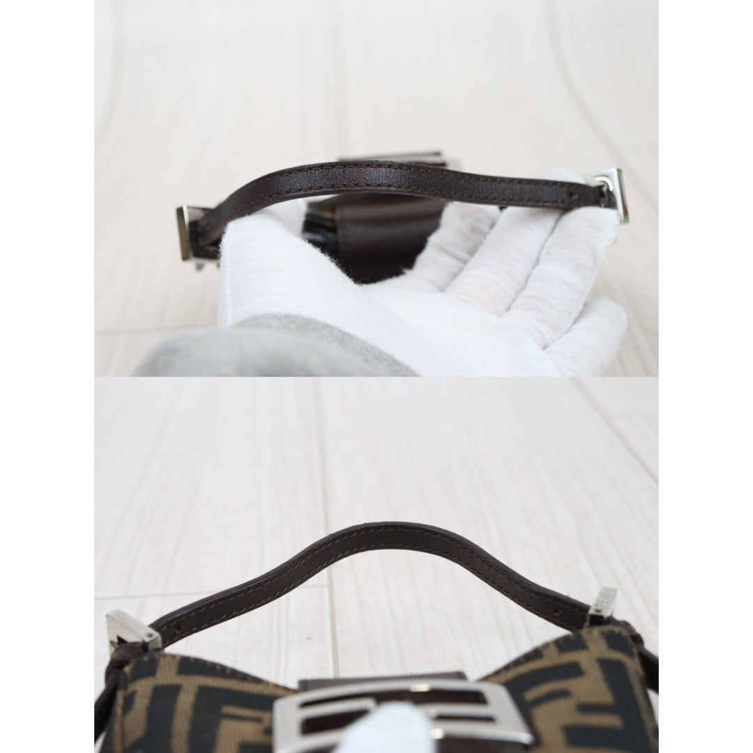 Rank A ｜ FENDI Zucca Mini Croissant Pouch ｜24030127