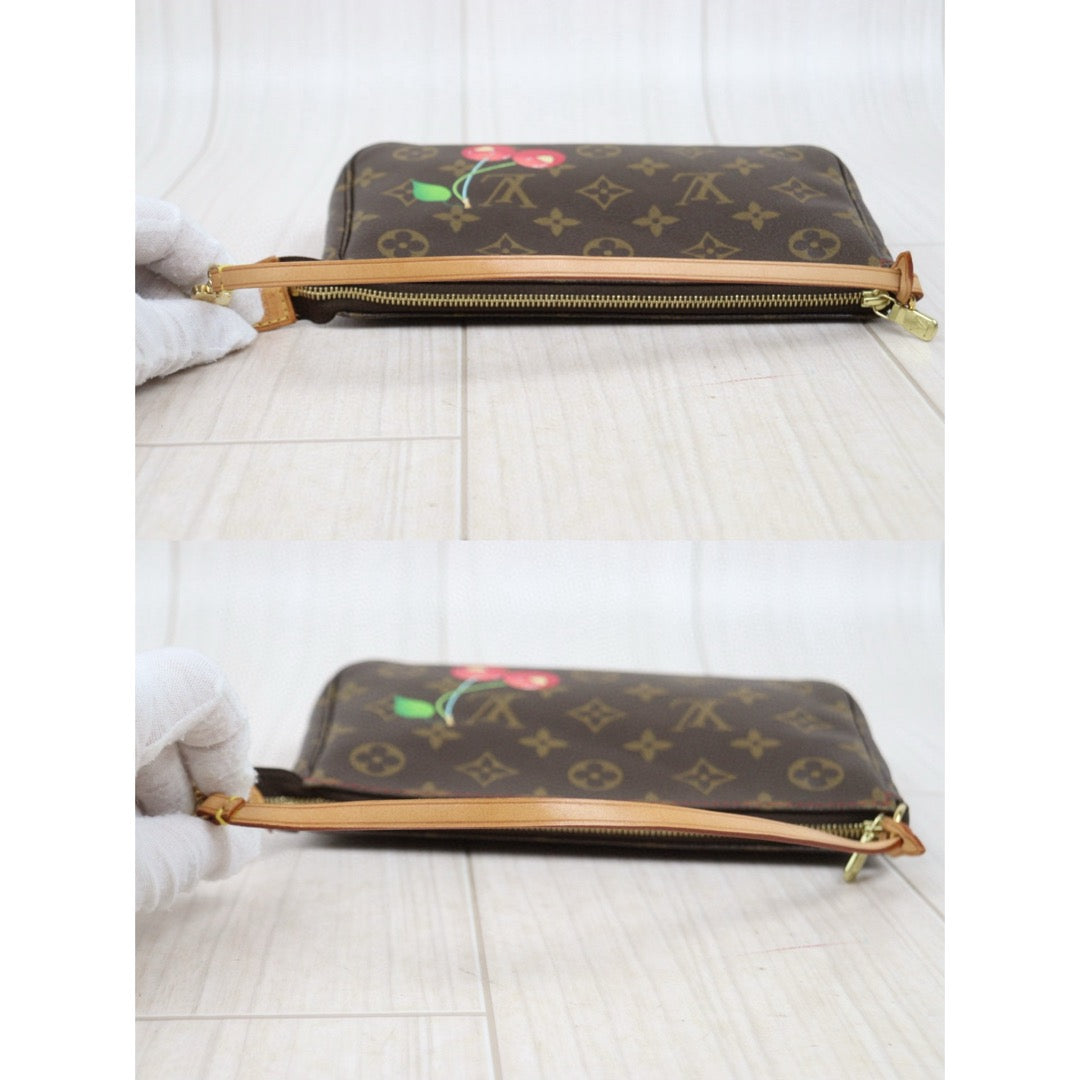 Good ( Rank AB)｜ LV Takashi Murakam Cherry Monogram Pochette Accessoires ｜25050224