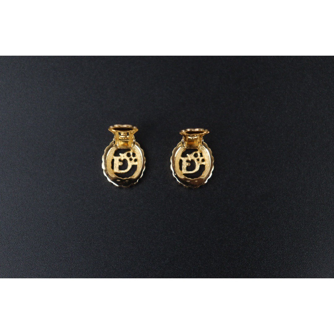 Rank A ｜ Dior CD Earring Gold Plated｜24051614