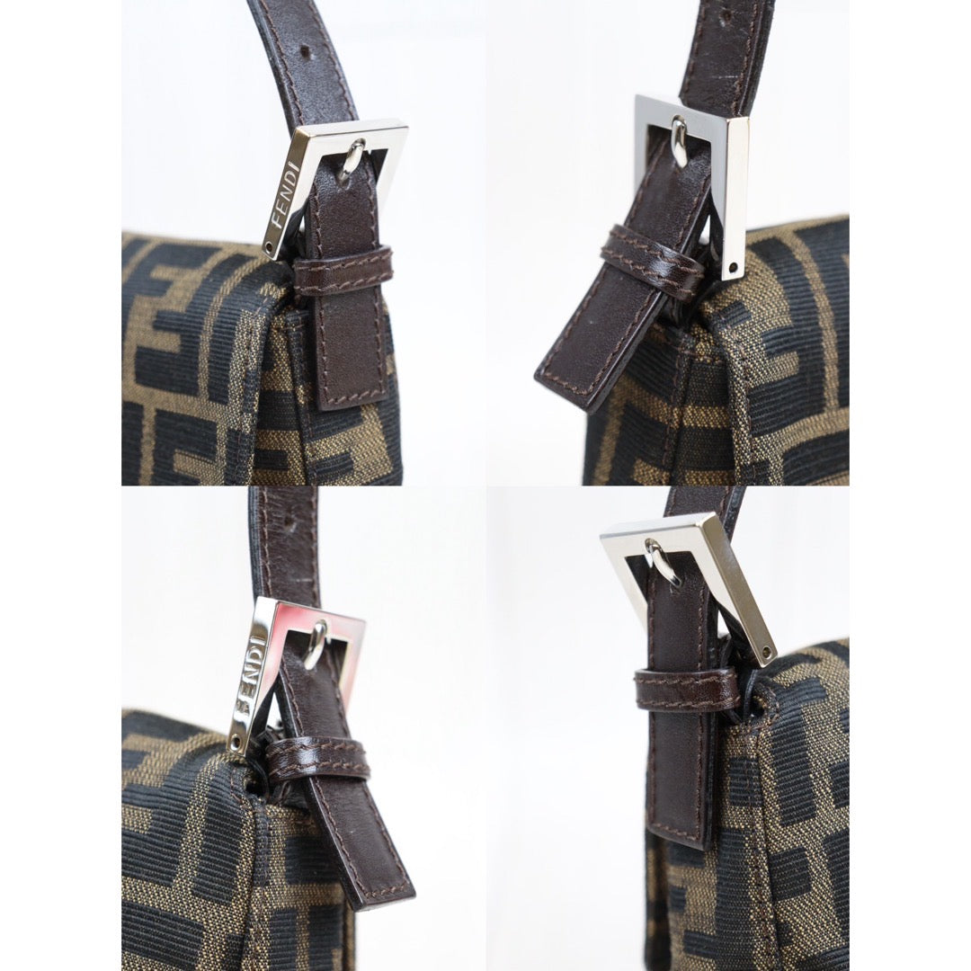 Rank A ｜ FENDI Zucca Mamma Baguette Shoulder Bag ｜23120702