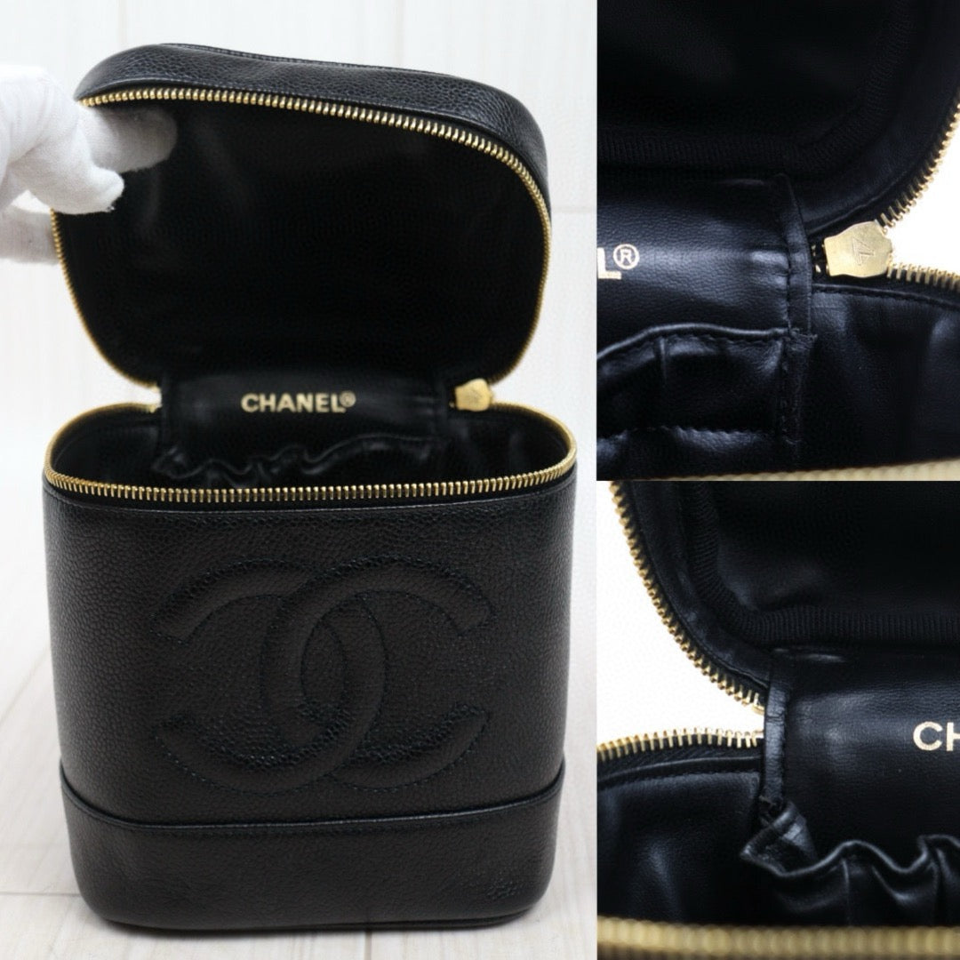 Good ( Rank AB)｜ CHANEL Caviar Skin Vanity Handbag  Made In 1991～1994Year ｜24112807